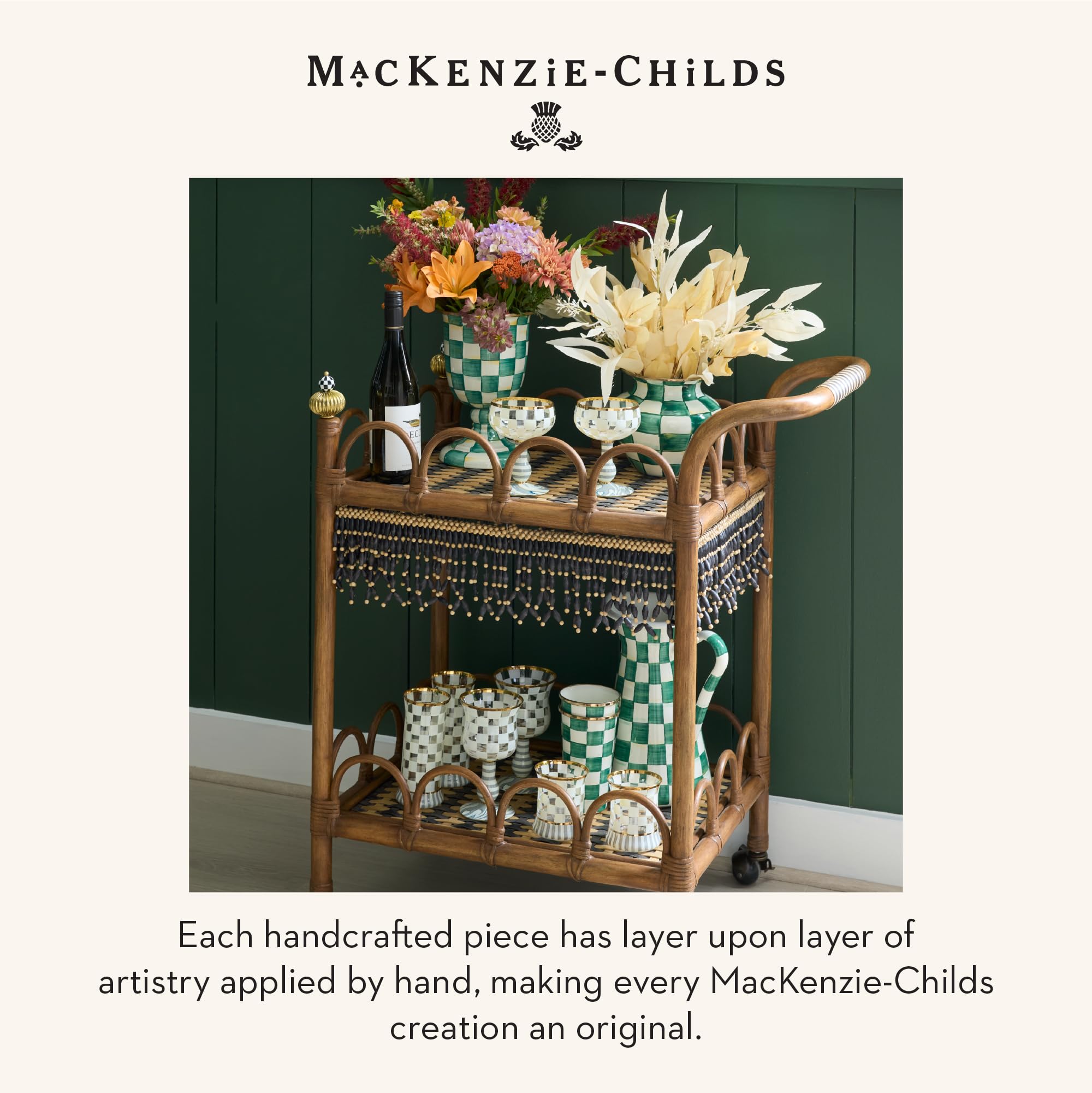 Amazon.com: MACKENZIE-CHILDS Practical Enamel Pitcher with Spout